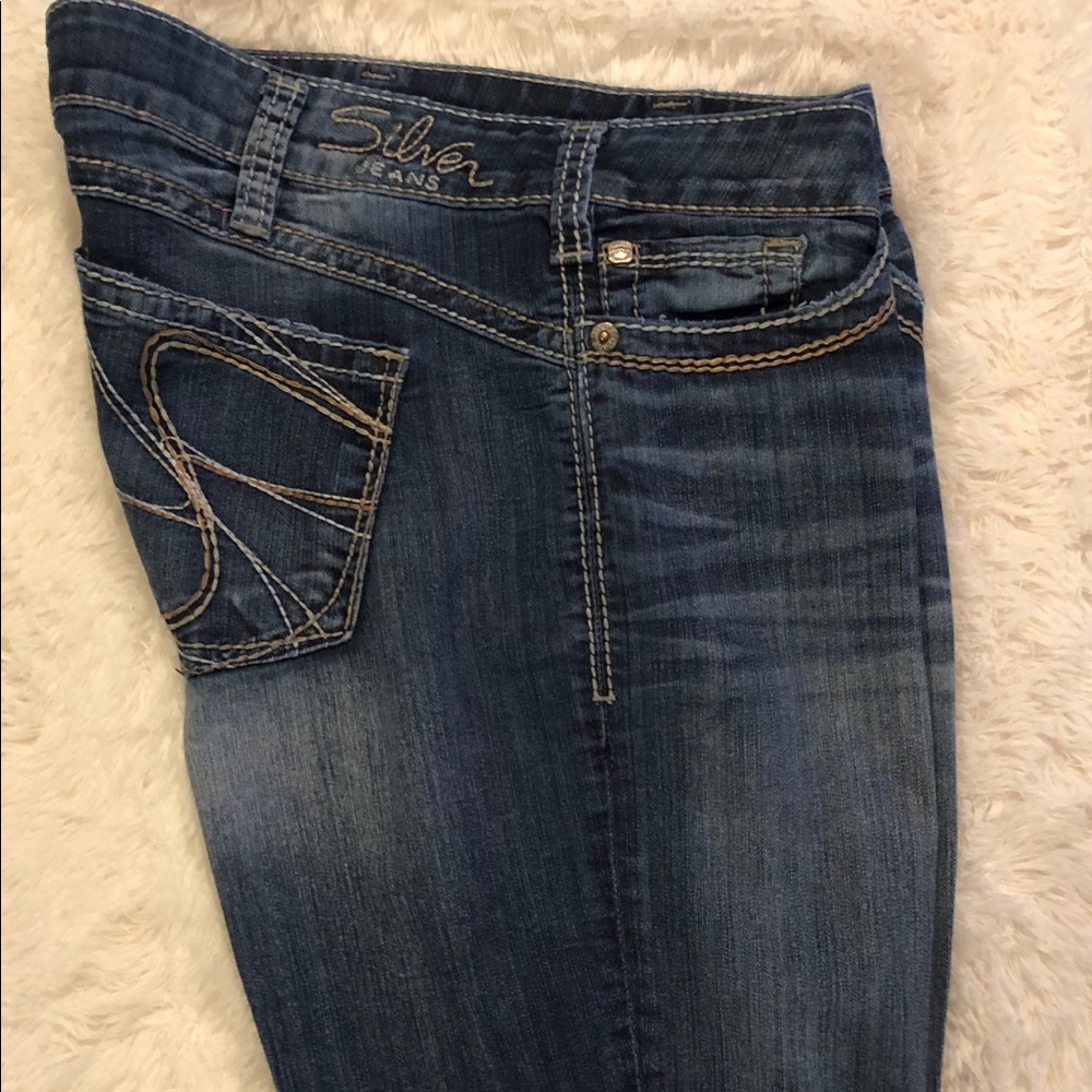 SALE‼️ Silver boot cut jeans